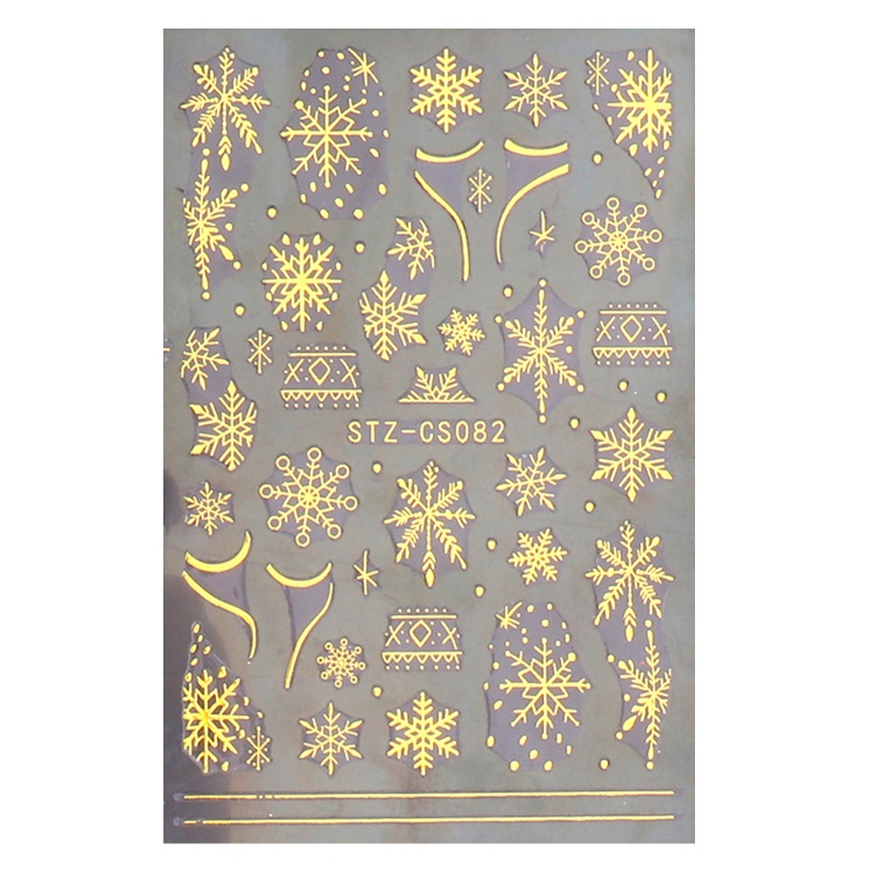 Miếng Dán Móng Tay 3D Họa Tiết Giáng Sinh