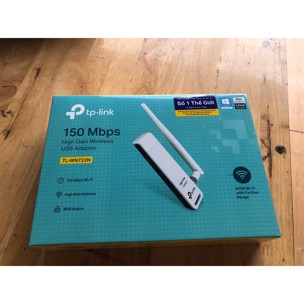 Bộ chuyển đổi/USB Thu sóng wifi TP-Link WN722N