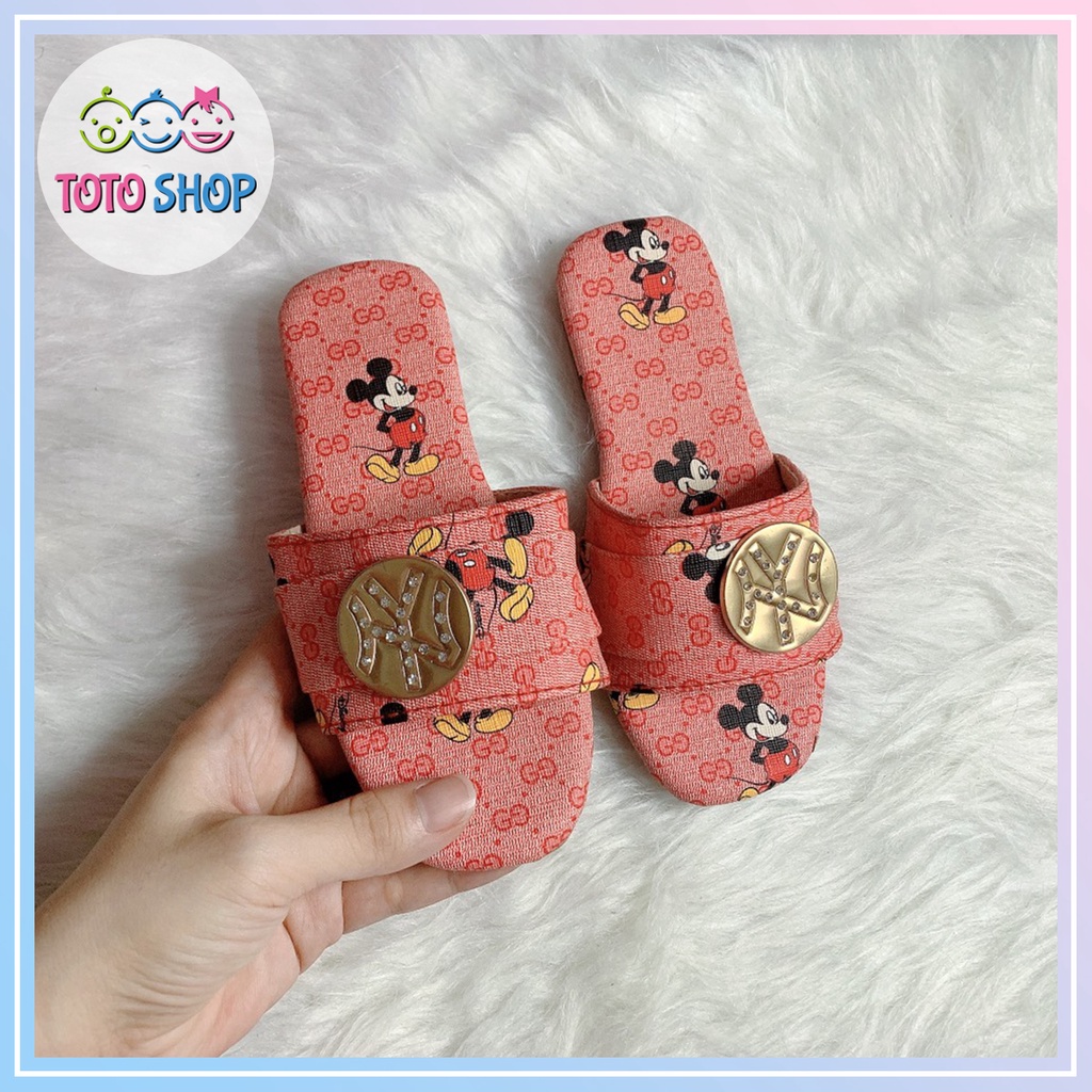 Dép quai hậu giày búp bê đính nơ cho bé gái từ 3 đến 6 tuổi