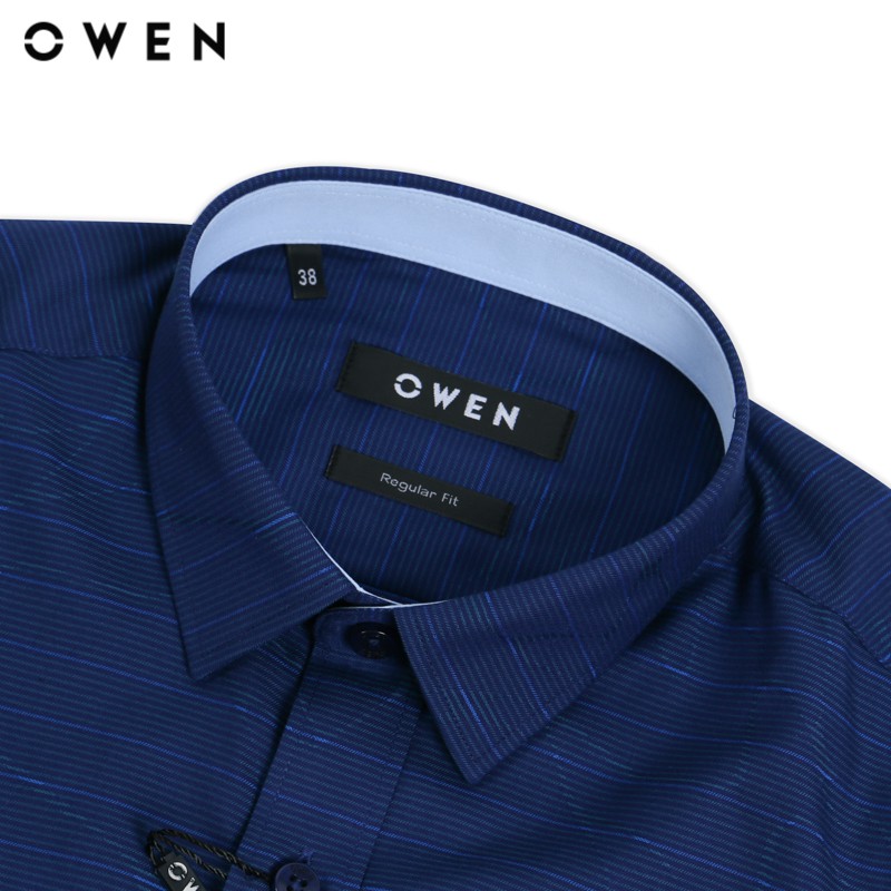 Áo sơ mi dài tay nam Owen chất Bamboo dáng Regularfit màu xanh - AR80832D | BigBuy360 - bigbuy360.vn