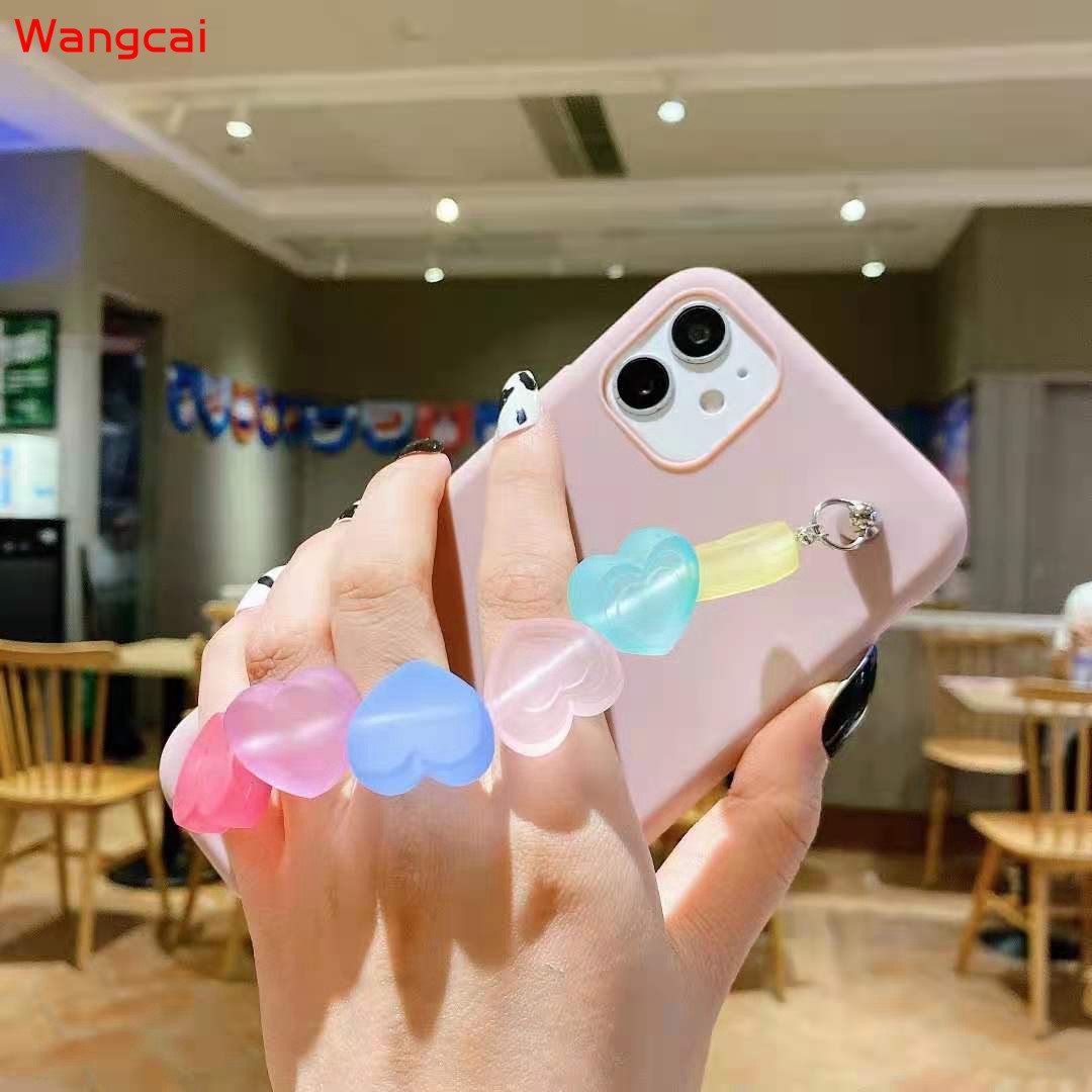 Samsung Galaxy Note 20 Ultra 10 10+ Plus 9 8 A10S F62 M62 Phone Case Love Loving Heart Candy Bracelet Cute Simple Soft TPU Casing Case Cover