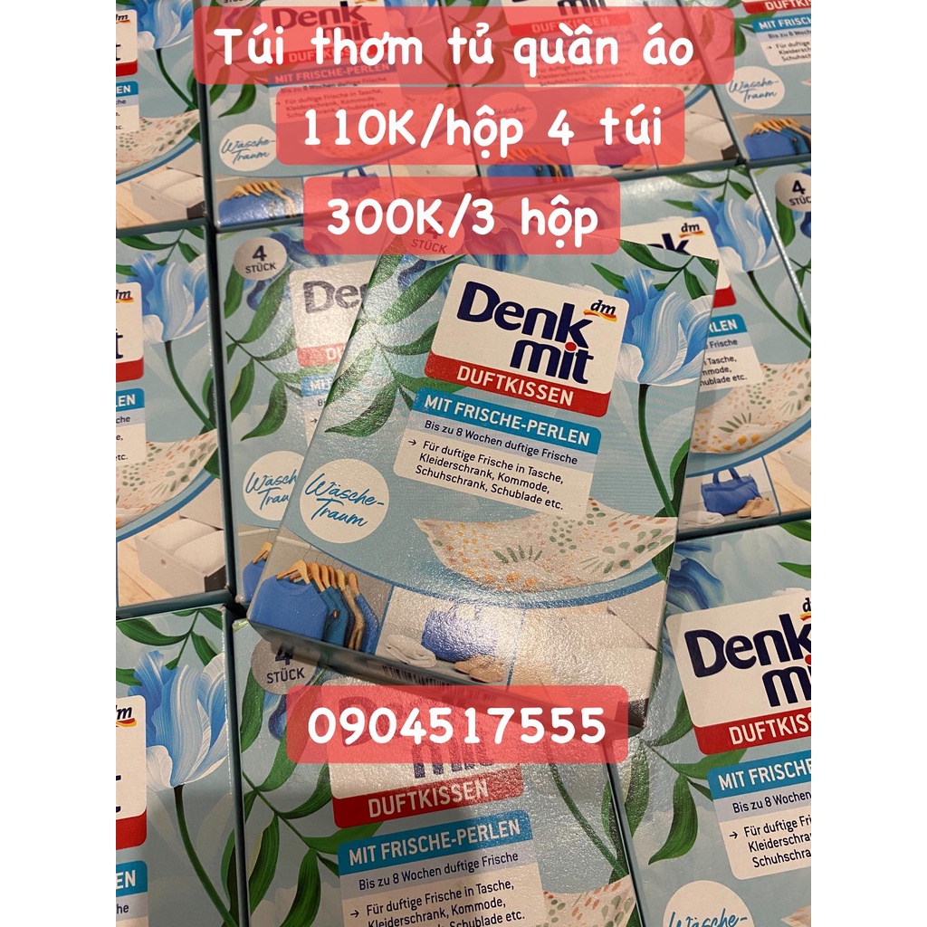 Denkmit Đức, túi thơm Denkmit để tủ quần áo.