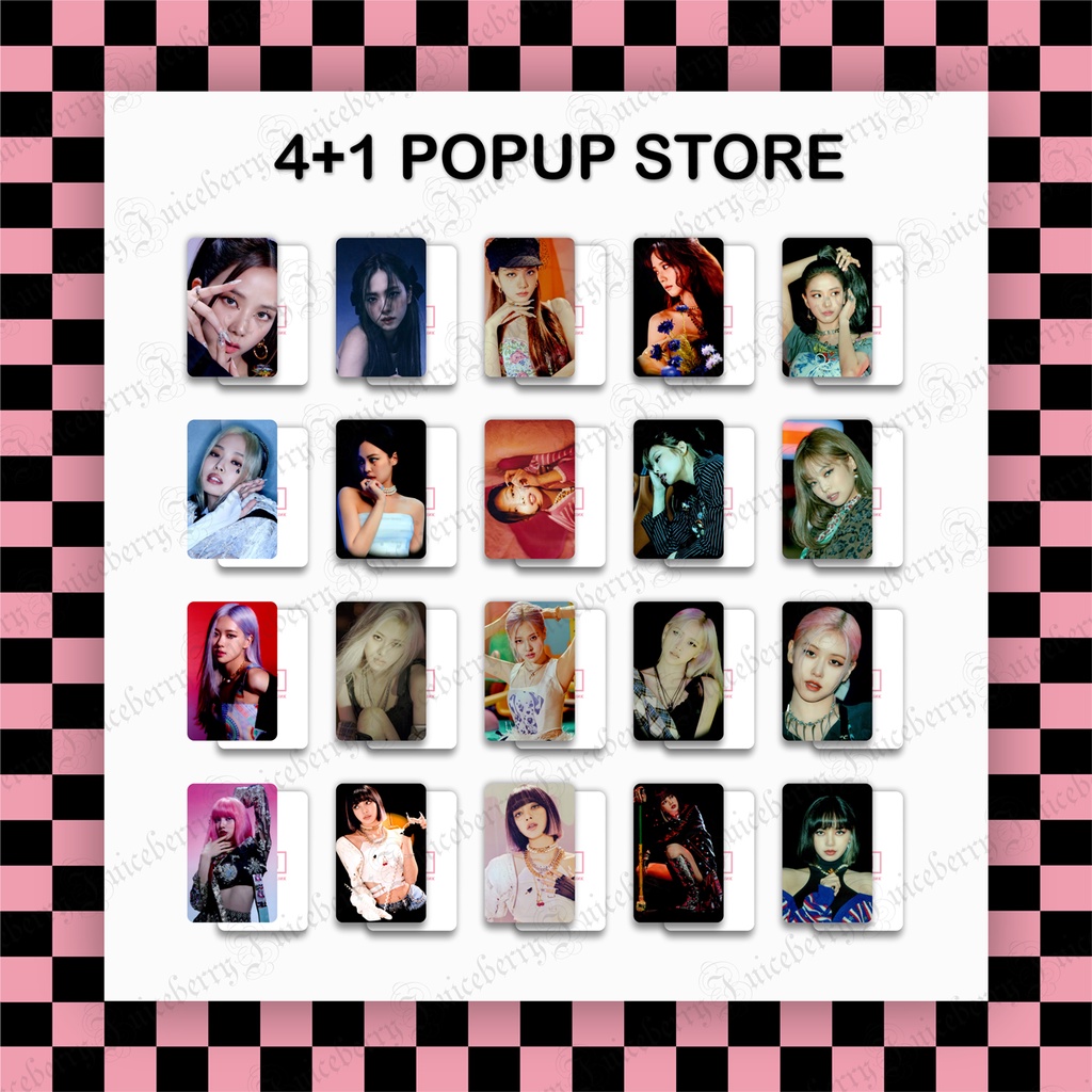 Bộ ảnh photocard fanmade BLACKPINK 4+1 POPUP E102