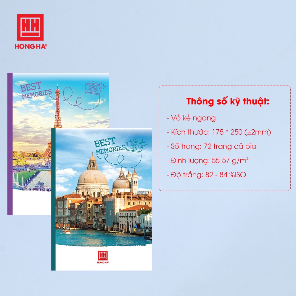 Vở kẻ ngang Hồng Hà 72 trang Emotion (1686)