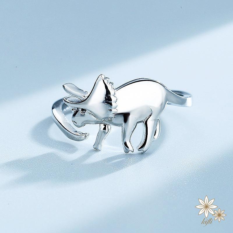 【kifli】Nhẫn Đeo Tay Hình Khủng Long Thời Trang Cho Nam Nữ（quà tặng ngày thiếu nhi）