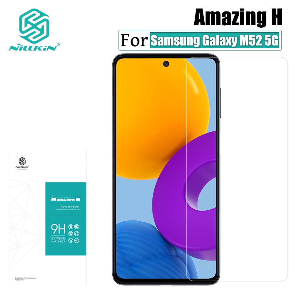 Kính cường lực NILLKIN bảo vệ màn hình chống chói chống nổ cho Samsung Galaxy M52 5G 9H