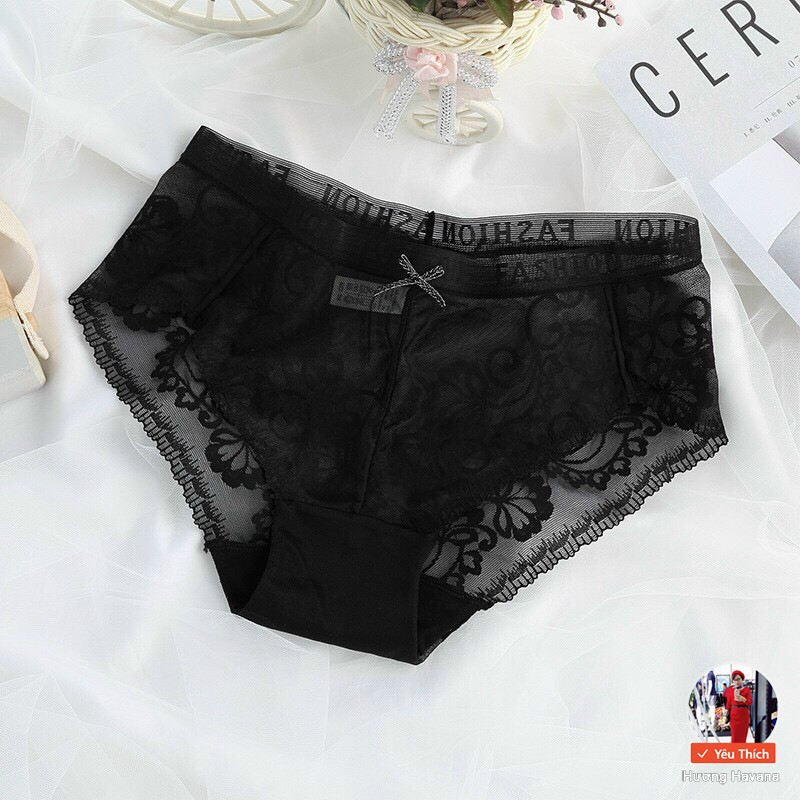 Quần lót nữ ren hoa cạp lưới FAshion - freesize - quần chip nữ thời trang cao cấp FLQ72 | BigBuy360 - bigbuy360.vn