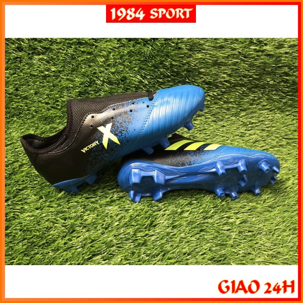 Giày Đá Bóng Đinh Cao [𝗙𝗥𝗘𝗘𝗦𝗛𝗜𝗣] Giày Đá Banh Đinh To X-Victory - Sân Cỏ Tự Nhiên, Đinh FG, Full Size 39-43, Full Màu