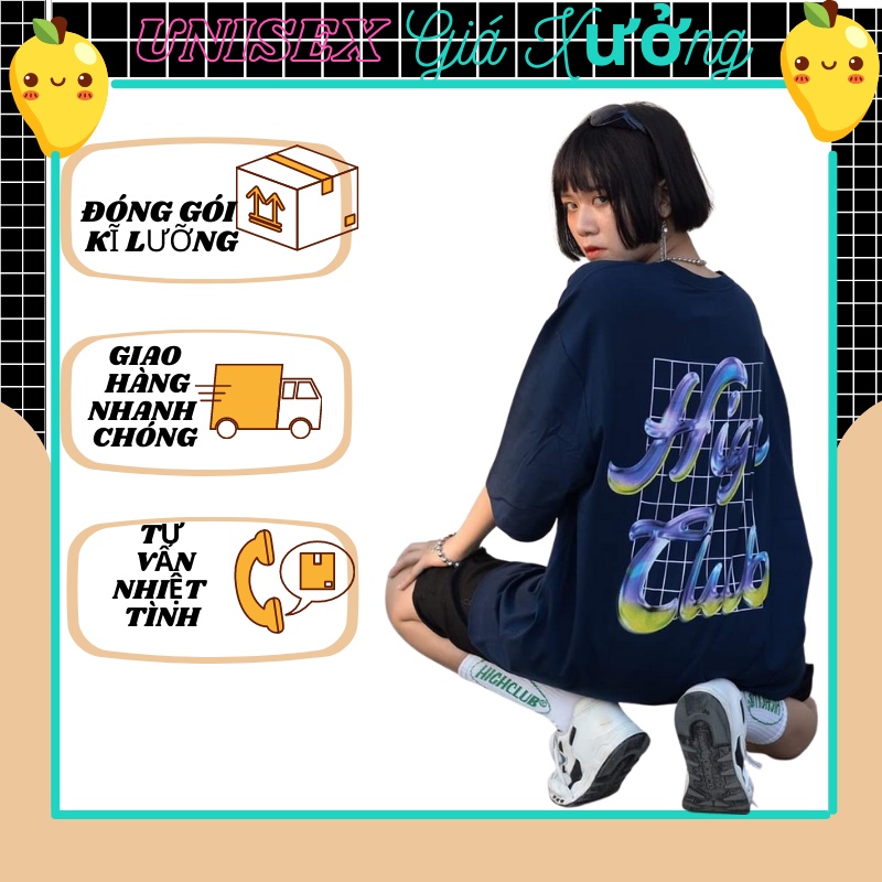 Áo Thun Unisex Tay Lỡ Form Rộng Phông Cách Hàn Quốc Freesize