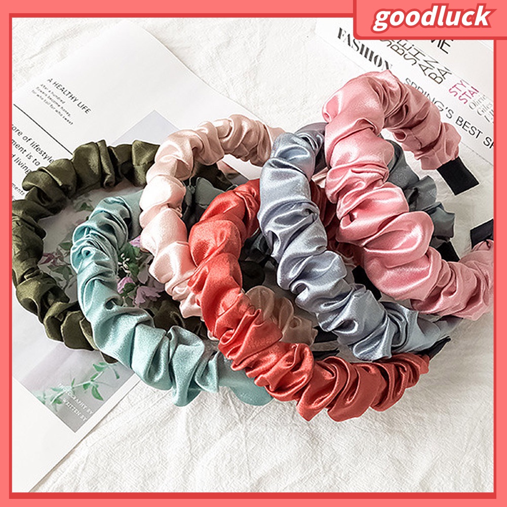 Băng Đô Cài Tóc Màu Trơn Thời Trang Cho Nữ