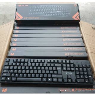 Bộ bàn phím máy tính X70 Mixie kèm chuột có dây bấm êm, đẹp, không tiếng ồn