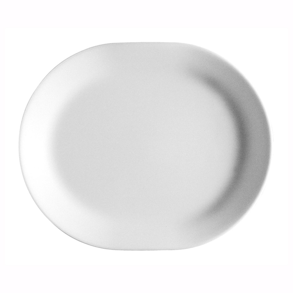 Dĩa Oval Thủy Tinh Mỹ 32cm Corelle Winter Frost White 611-N-LP