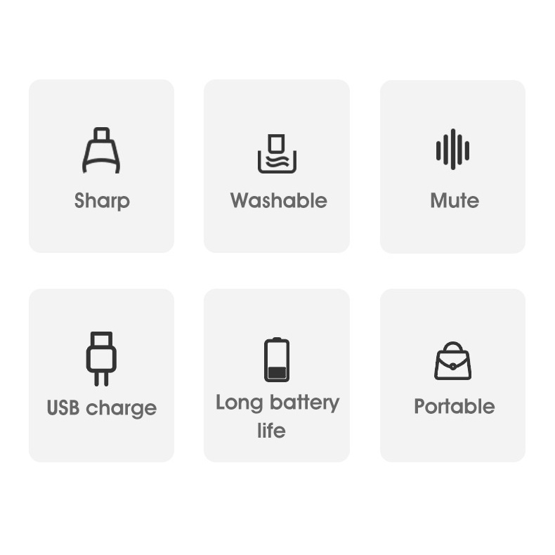 Máy Tỉa Lông Mũi / Lông Tai Sạc usb Nhỏ Gọn Tiện Lợi