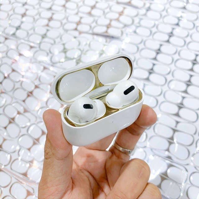 Miếng Dán Kim Loại Chống Bám Bẩn Bảo Vệ AirPods Pro Miếng Dán Kim Loại Chống Bụi Cho Airpod Pro