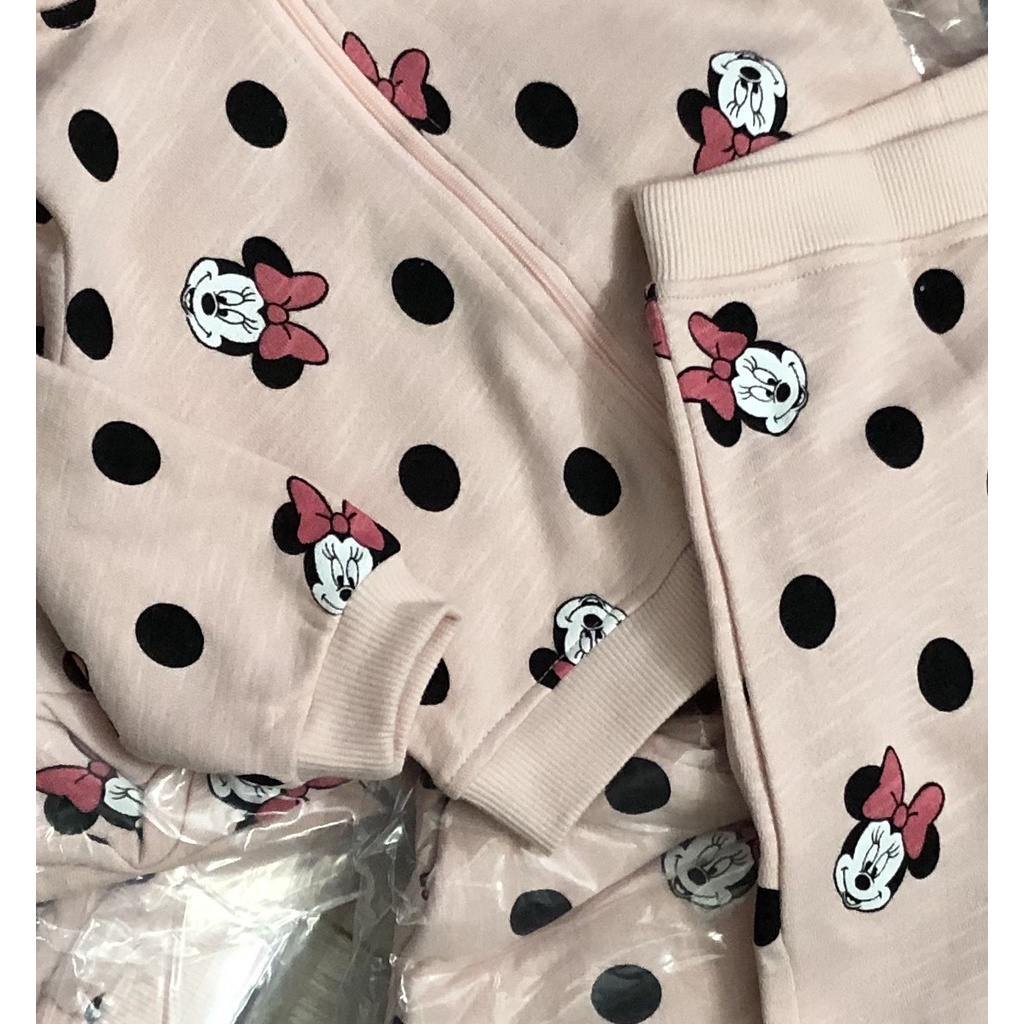 Bộ dài tay bé gái - Bộ khoác nỉ Mickey HM cho bé trai bé gái size 1-6t