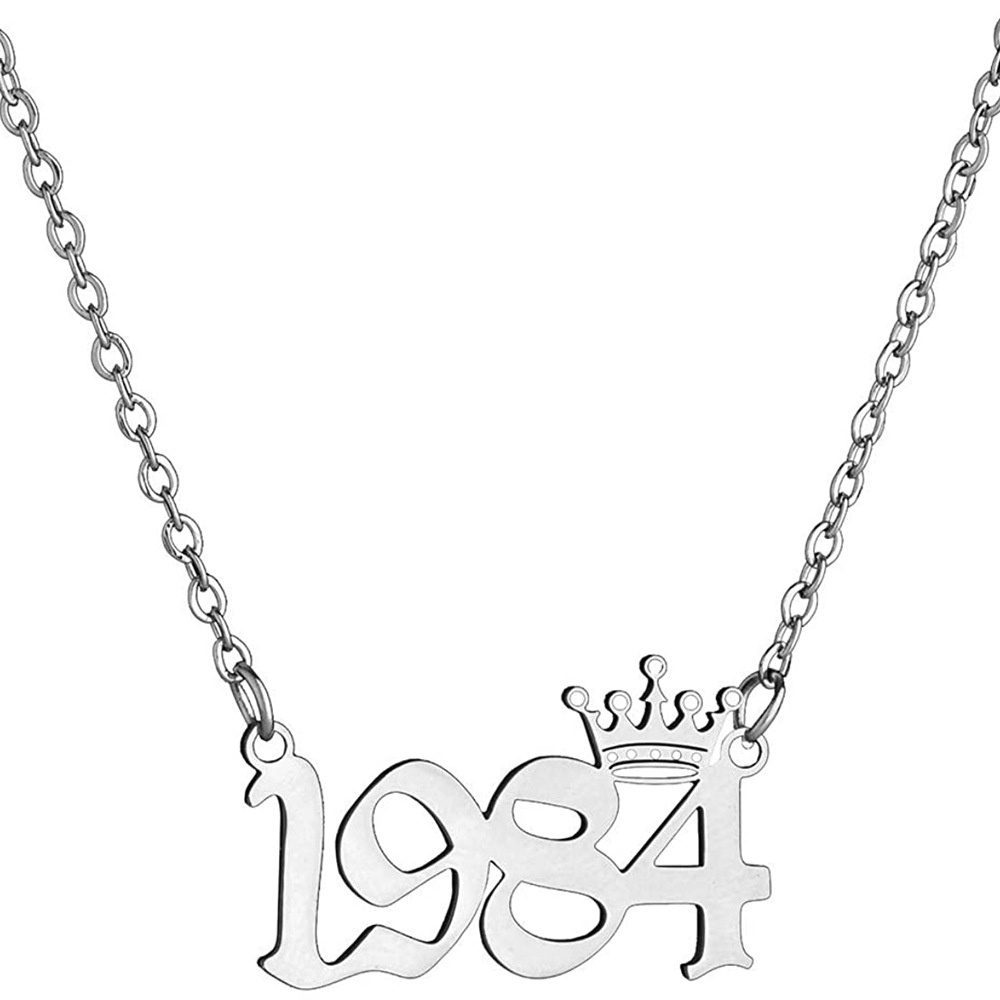Vòng cổ mặt số năm 1990-2021 thiết kế thời trang cho nữ