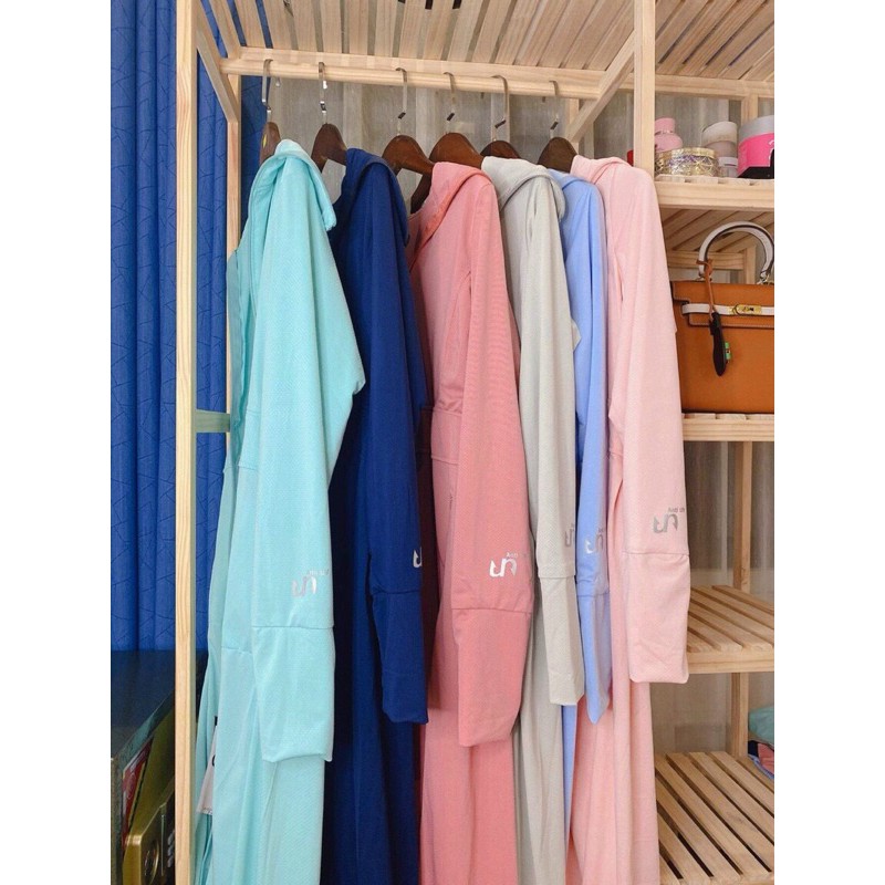 [Hàng Xuất Khẩu 2 Lớp] Áo Chống Nắng Nữ Dáng Dài Gu 2 Lớp Toàn Thân Liền Thân Chất Thông Hơi Làm Mát Chống Uv Túi Zip | BigBuy360 - bigbuy360.vn