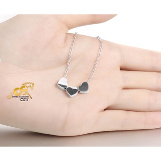 Dây chuyền 3 trái tim inox thời trang