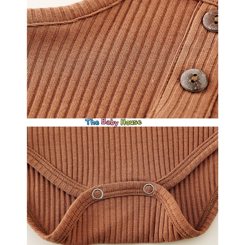 Bộ Áo Liền Thân Cho Bé  𝐅𝐑𝐄𝐄𝐒𝐇𝐈𝐏 Bodysuit Không Tay Phong Cách Đơn Giản Thoải Mái Dễ Thương Cho Bé Trai Bé Gái