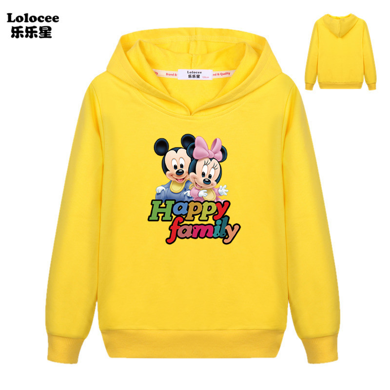 Áo Hoodies Có Nón Dài Tay In Hình Chuột Mickey Cho Nữ