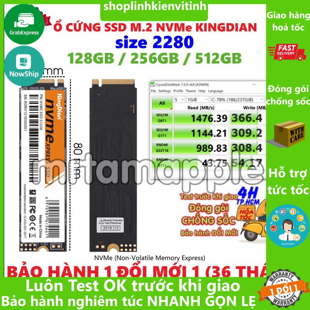 Ổ CỨNG SSD M2 NVME 2280 KINGDIAN NV480 128GB 256GB 512GB TỐC ĐỘ CAO thumbnail