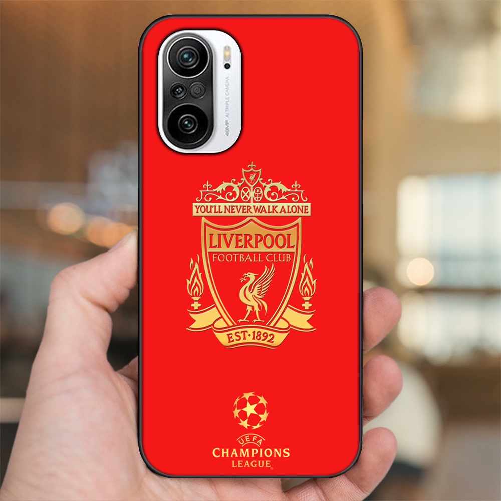 Ốp lưng Xiaomi K40 viền đen in hình Liverpool FC