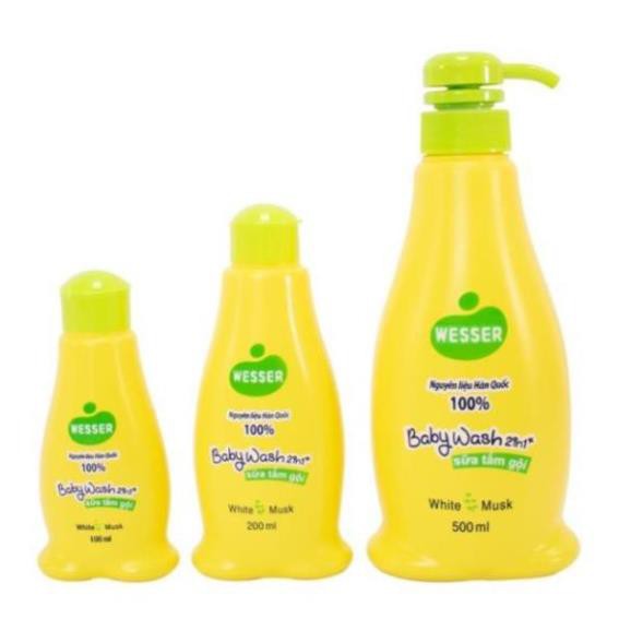 Sữa Tắm Gội Wesser 2in1 3 Mùi loại 200ml, 500ml