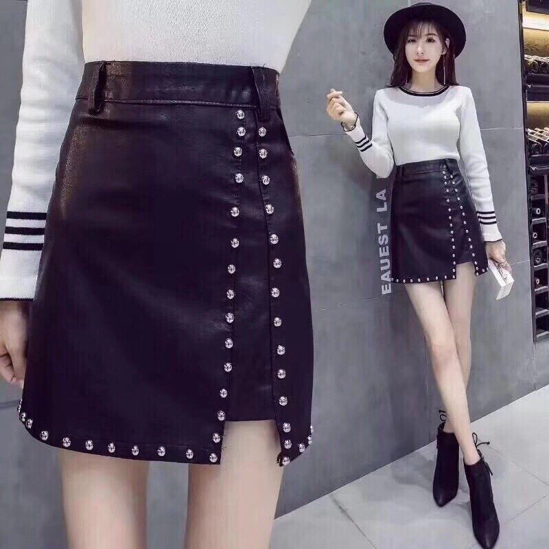 Chân váy da đinh hàng Quảng Châu