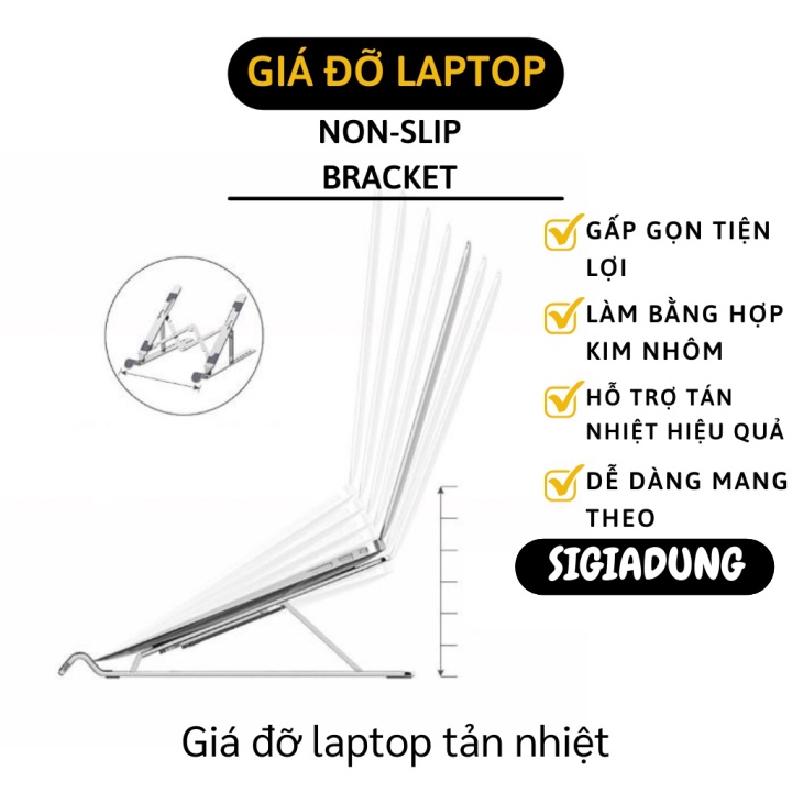 [SGD] Giá Đỡ Laptop - Kệ Máy Tính Xách Tay Hỗ Trợ Tản Nhiệt Chống Trơn Trượt Gập Lại 10197