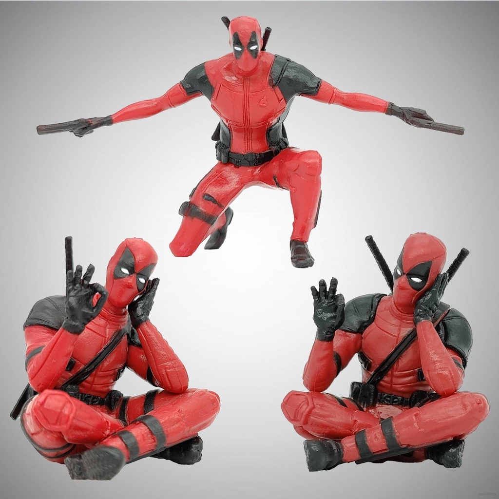 Mô Hình Nhân Vật Deadpool Dễ Thương Dùng Trang Trí Xe Hơi