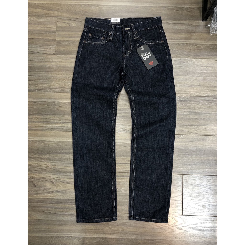 Quần Jean nam LV 501 ống suông S13 (Chất vải không co dãn,ống quần 20cm,made in cambodia) | BigBuy360 - bigbuy360.vn