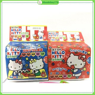 Gia vị rắc cơm Hello kitty của Nhật cho bé 5 vị 20 gói (mẫu mới)