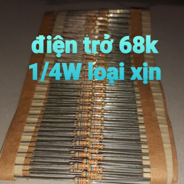 50 điện trở 68k 1/4W xịn