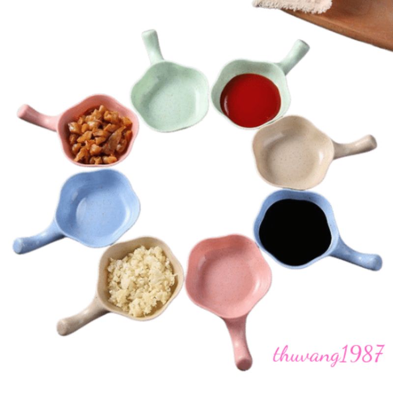 Chén đựng gia vị nước chấm lúa mạch có cán