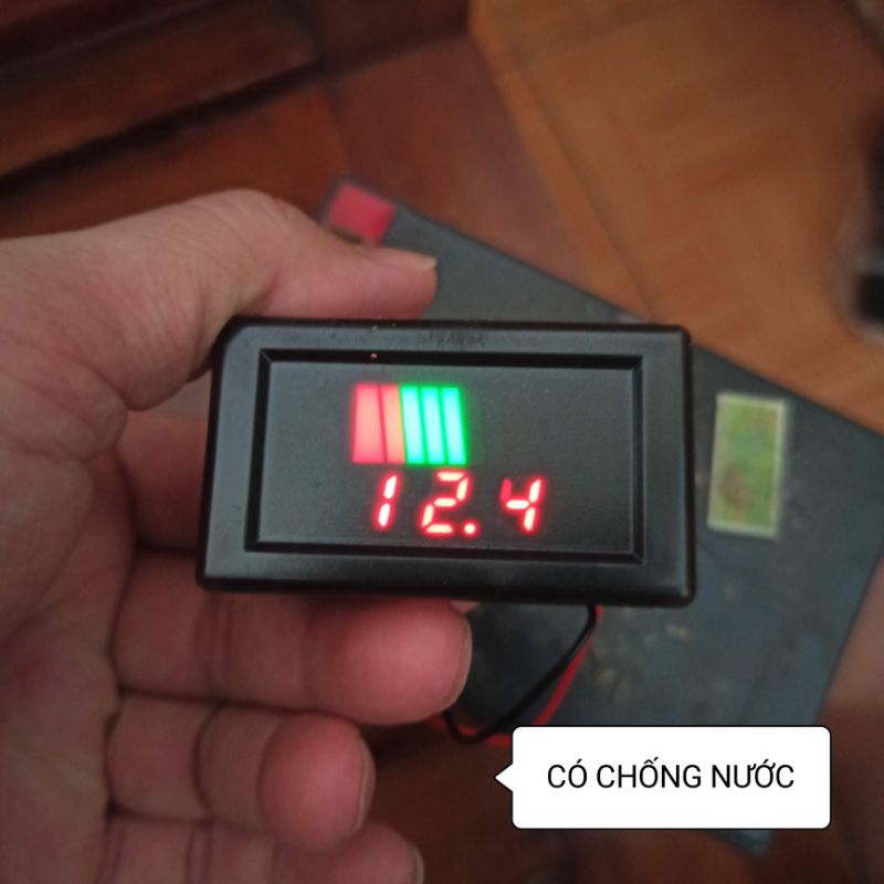 Đồng hồ led đo dung lượng acquy 12V, 24V, 36V, 48V, 60V (Ko dùng hệ lion 3S 12.6V)