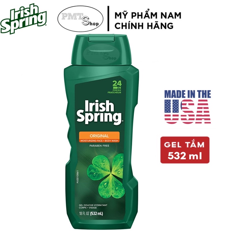 Sữa Tắm nam Irish Spring Body Wash Original 532ml