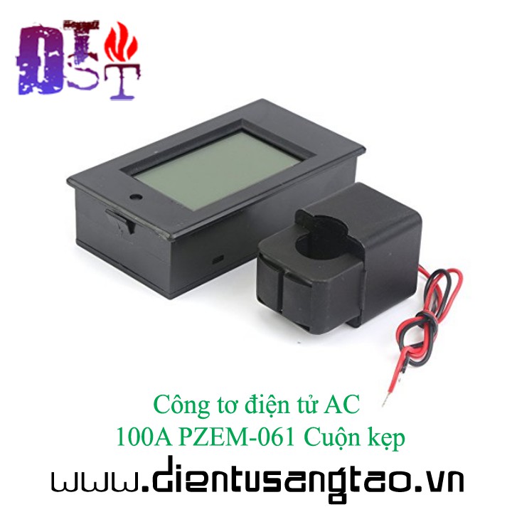 Công tơ điện tử AC 100A PZEM-061 Cuộn kẹp