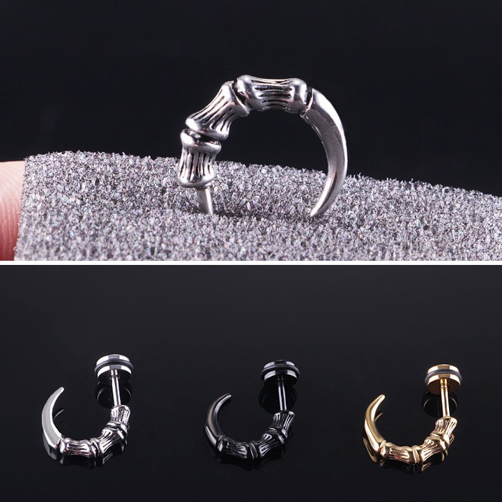 Bông Tai Nam Titan Không Đen TT 1366 - 1 cặp