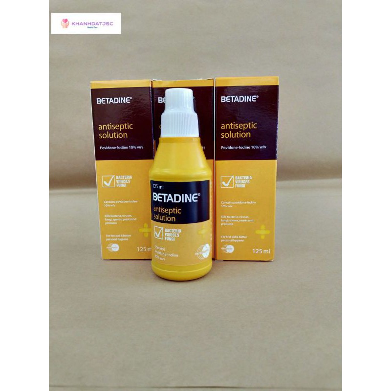 Dung dịch Betadine sát trùng vết thương 30 ml - 125ml