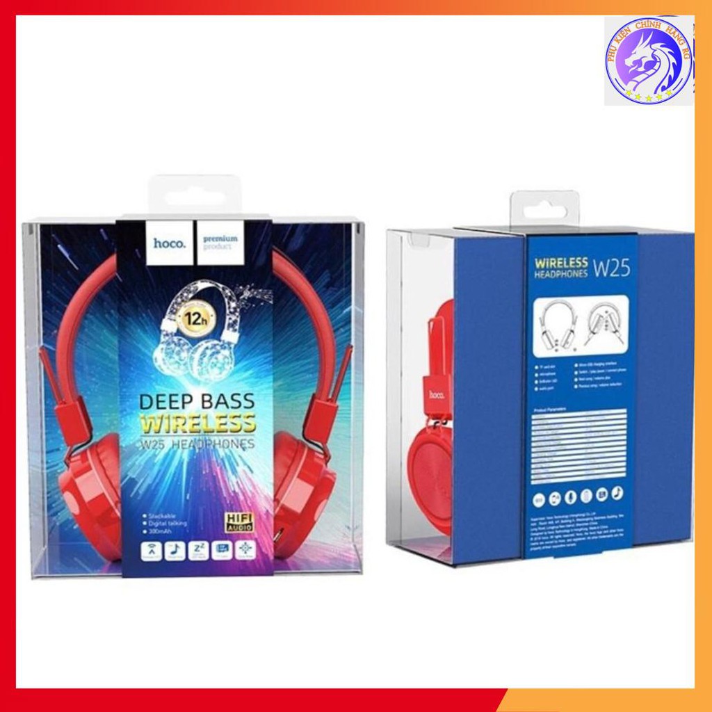 Tai nghe chụp tai bluetooth Hoco W25 chính hãng | BigBuy360 - bigbuy360.vn