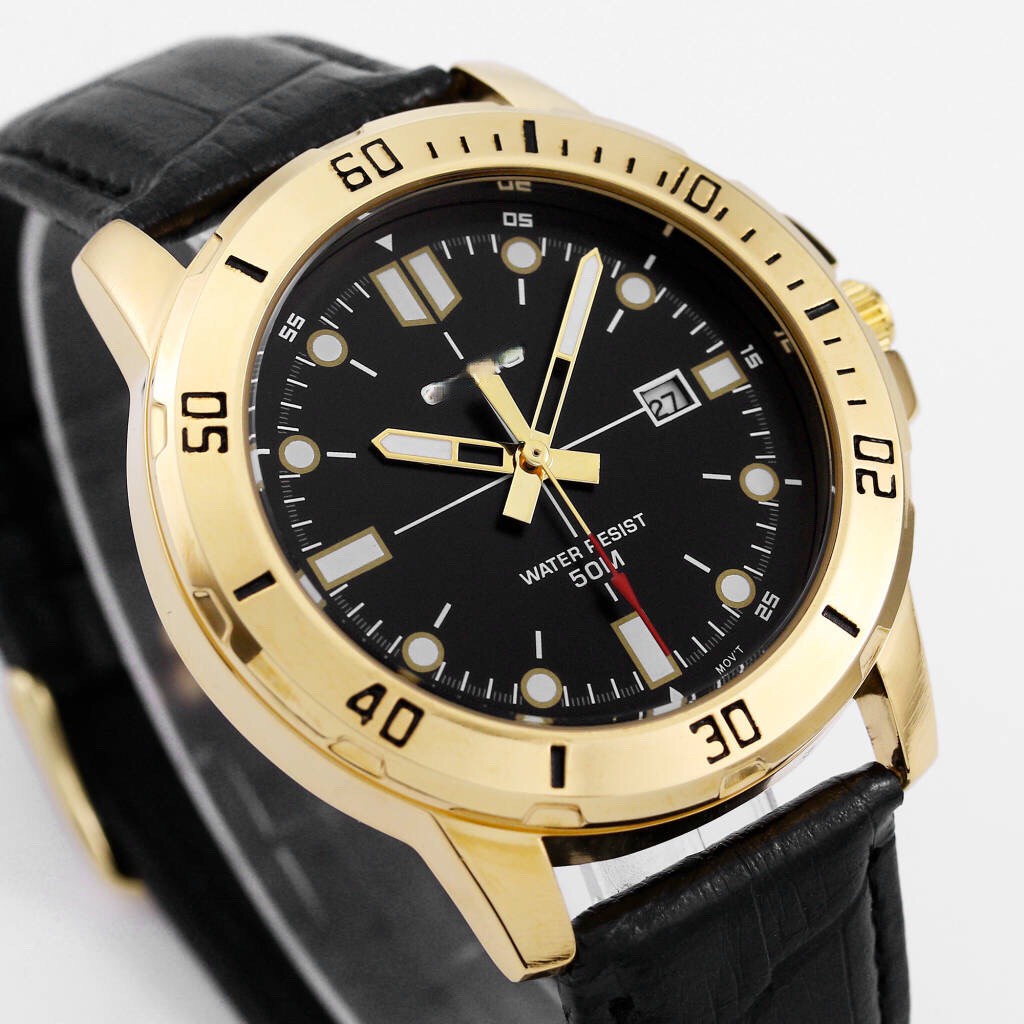 Đồng hồ nam MTP size 45mm máy quartz nam tính lịch lãm