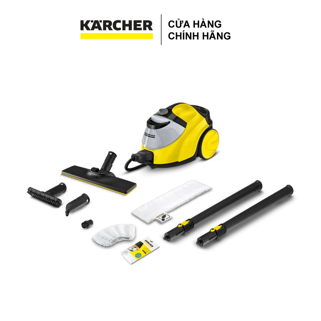 (Sản xuất Đức) Máy làm sạch bằng hơi nước Karcher SC 5 Easyfix EU công suất nhiệt 2200w với hiệu quả làm sạch 150 m2