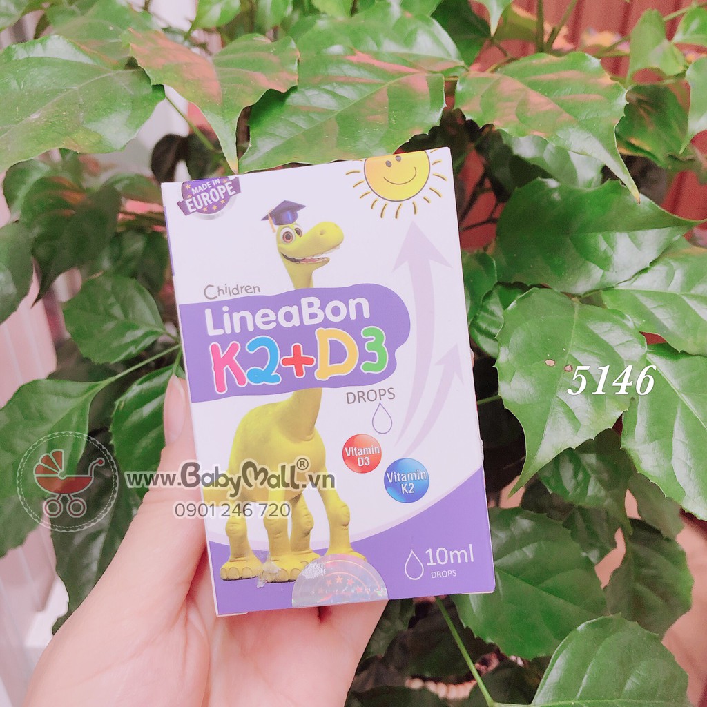 Vitamin D3 và K2 LineaBon chính hãng [ DATE MỚI NHẤT ]