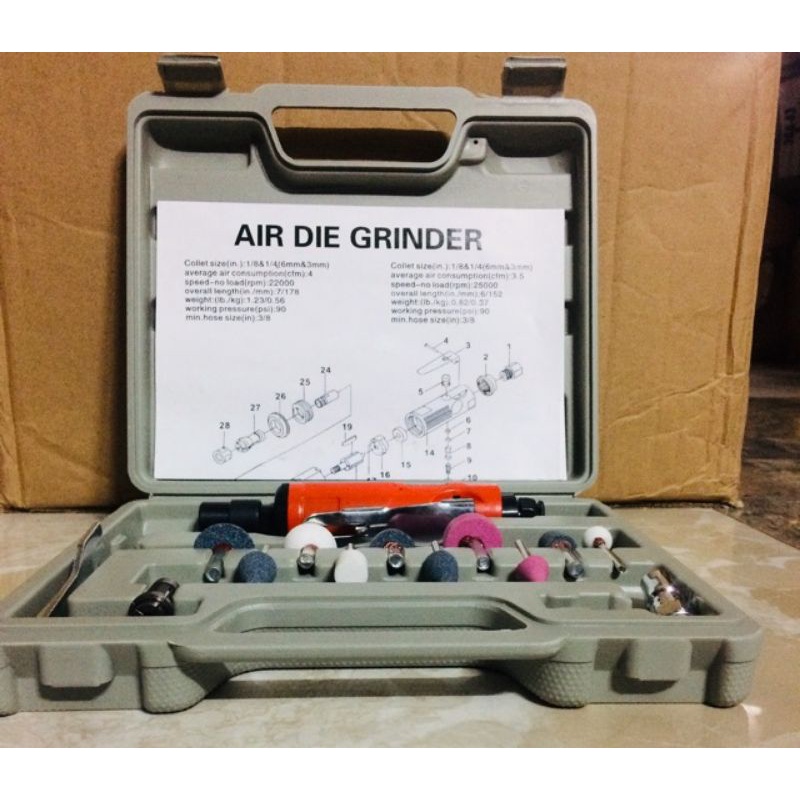 Bộ Máy Mài Hơi Xăm Lốp khí nén TOP1