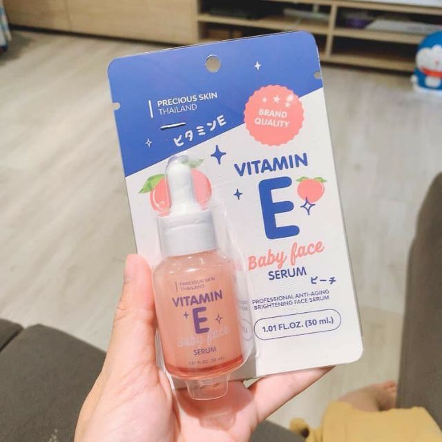 Serum làm giảm mụn và dưỡng trắng Vitamin E Baby Face Thái Lan (30ml)