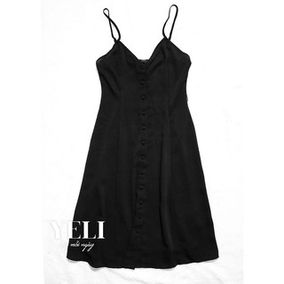 Đầm dây đen f21