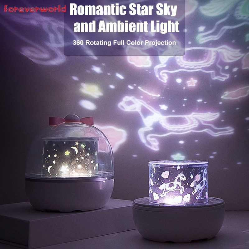 Đèn Ngủ Xoay 360 Độ Hình Bầu Trời Sao Lãng Mạn | BigBuy360 - bigbuy360.vn
