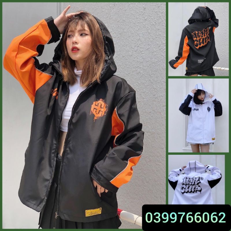 𝗡𝗘𝗪 𝗔𝗥𝗥𝗜𝗩𝗔𝗟  Áo Khoác Dù  2 lớp Unisex có form rộng XL )
