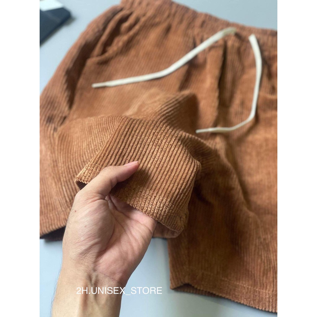 QUẦN SHORT ĐÙI NHUNG TĂM FORM CHUẨN FULL 4 MÀU 2H.UNISEX_STORE