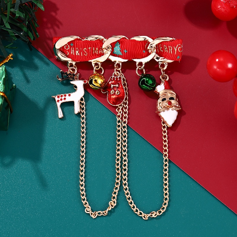 Huy Hiệu Cài Áo Hình Chuông Giáng Sinh Ngộ Nghĩnh